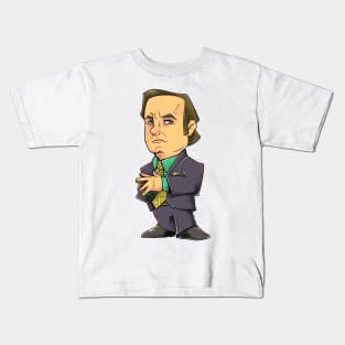 Chibi Saul Goodman Kids T-Shirt